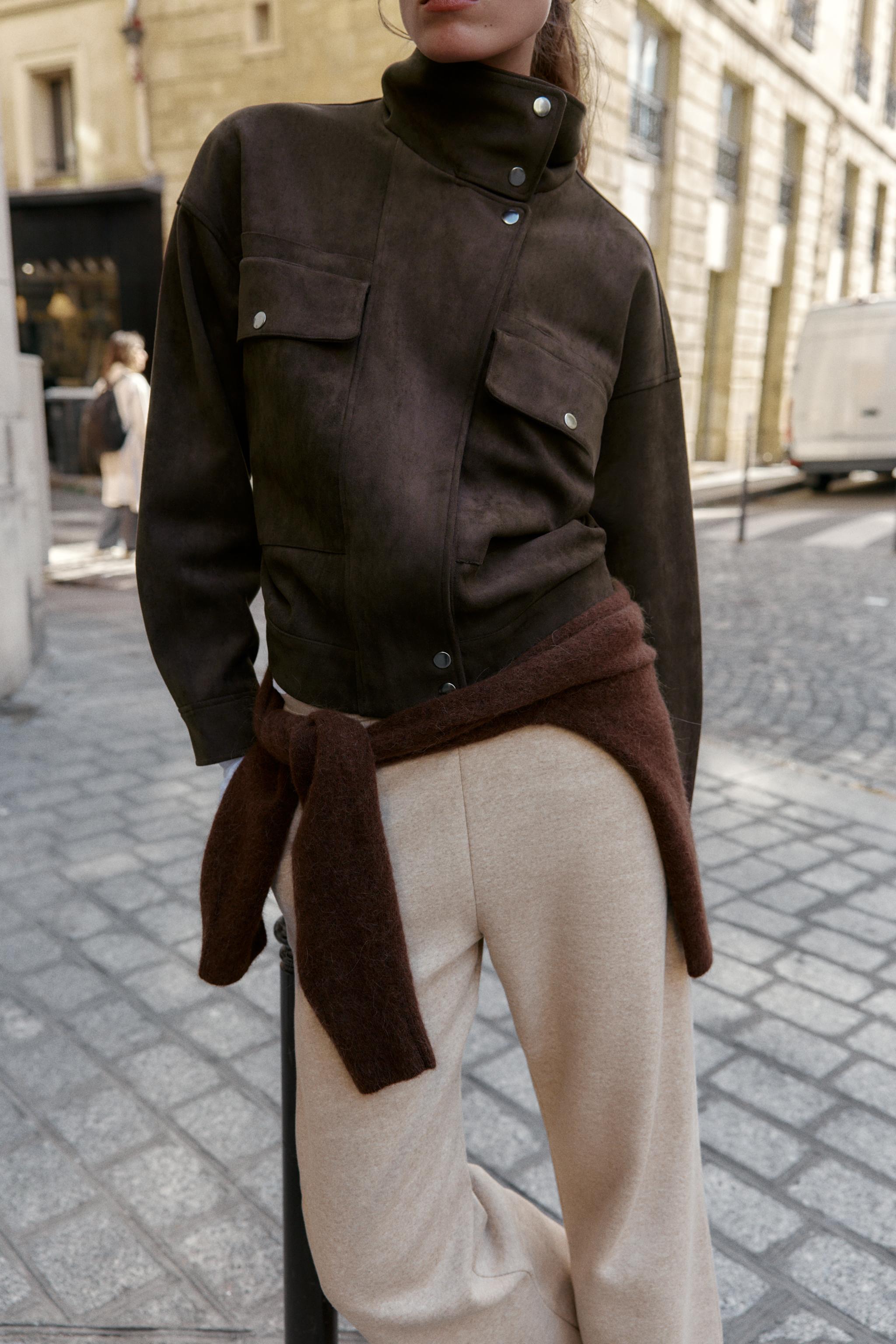 WIDE LEG FLEECE PANTS